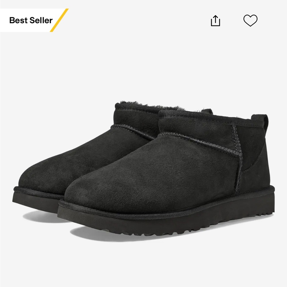 UGG Classic Ultra Mini Size 12 Black
